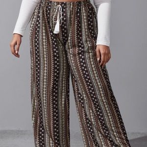 Wide Leg Flowy Pants Multicolor Design